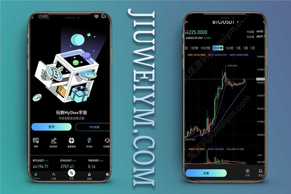 首发最新MyOkex海外虚拟币交易所源码 | 数字货币交易平台全功能集成