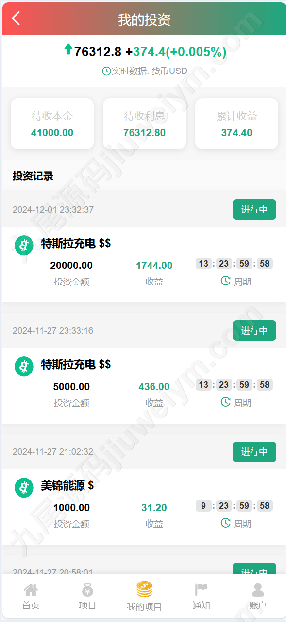 【优选代售】独家vue海外八国语言新能源产业投资理财系统 5 1