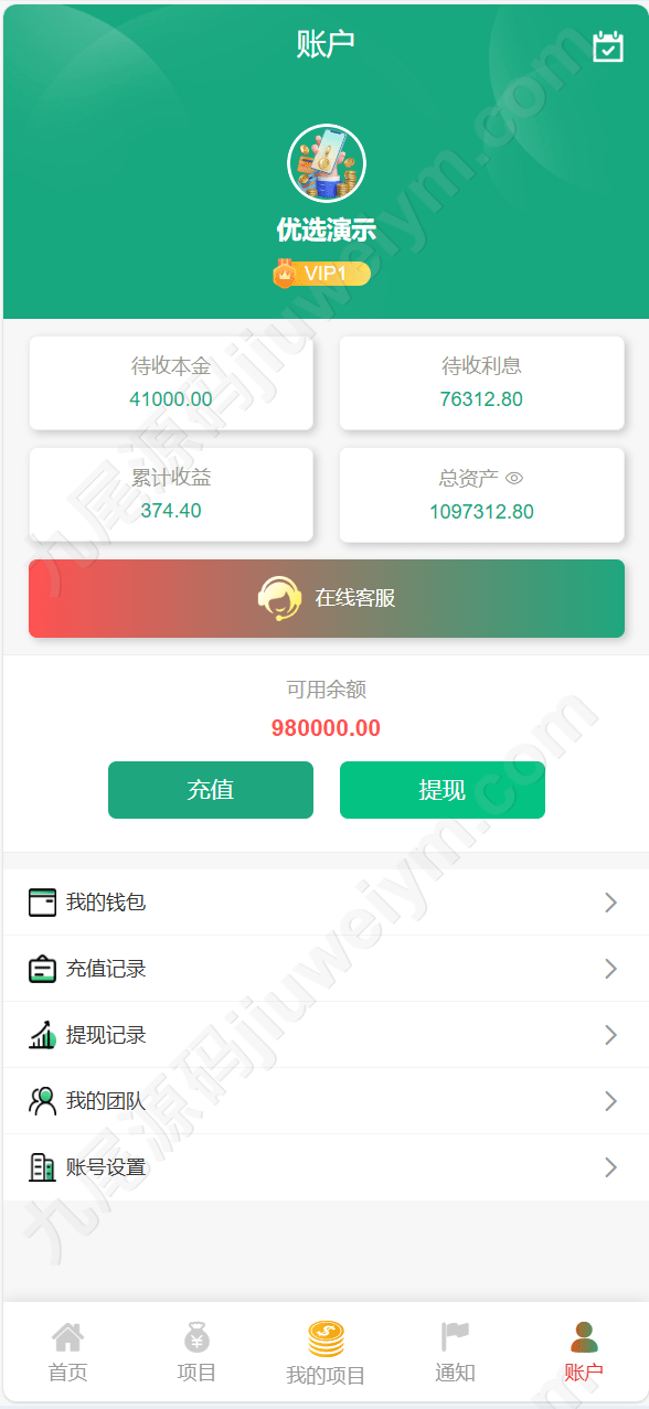 【优选代售】独家vue海外八国语言新能源产业投资理财系统 1 1