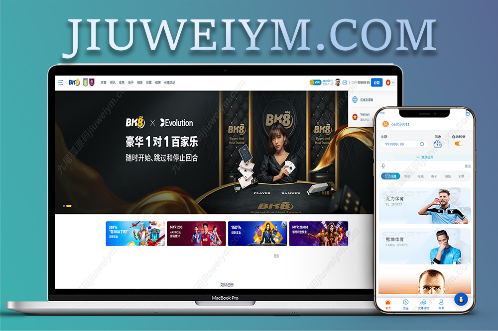 高仿马来西亚BK8合法网上赌场源码｜UI拟真设计+接口数据对接｜多币种充值模块支持